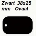 Ovaal-Zwart-38x25mm